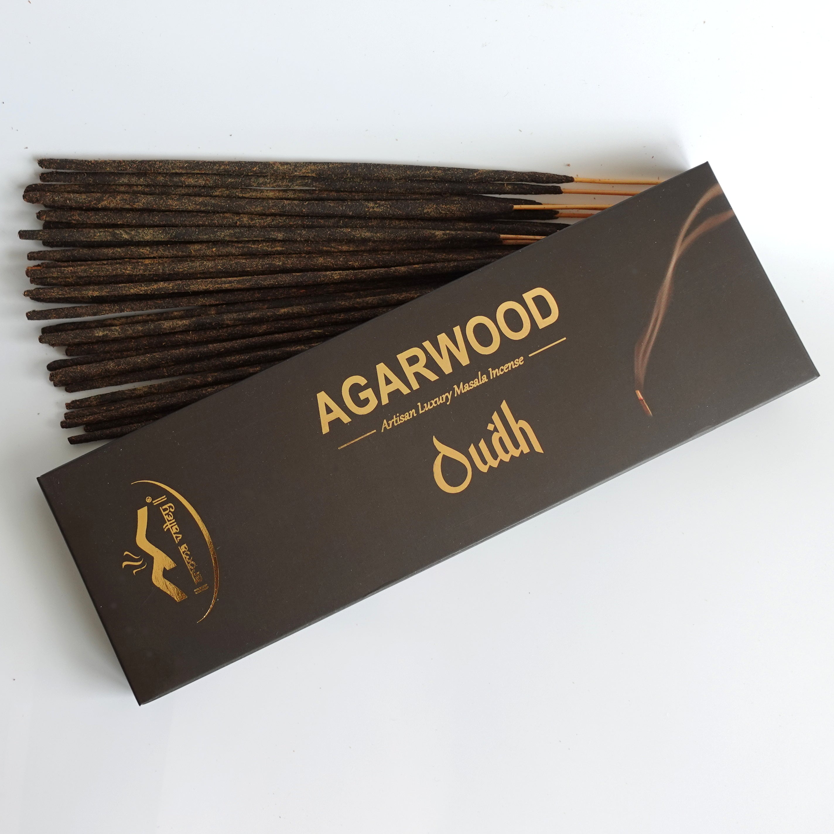 Oud Agarwood Incense Sticks | Artisan Luxury Masala Incense | Exotic Scent for Home & Business