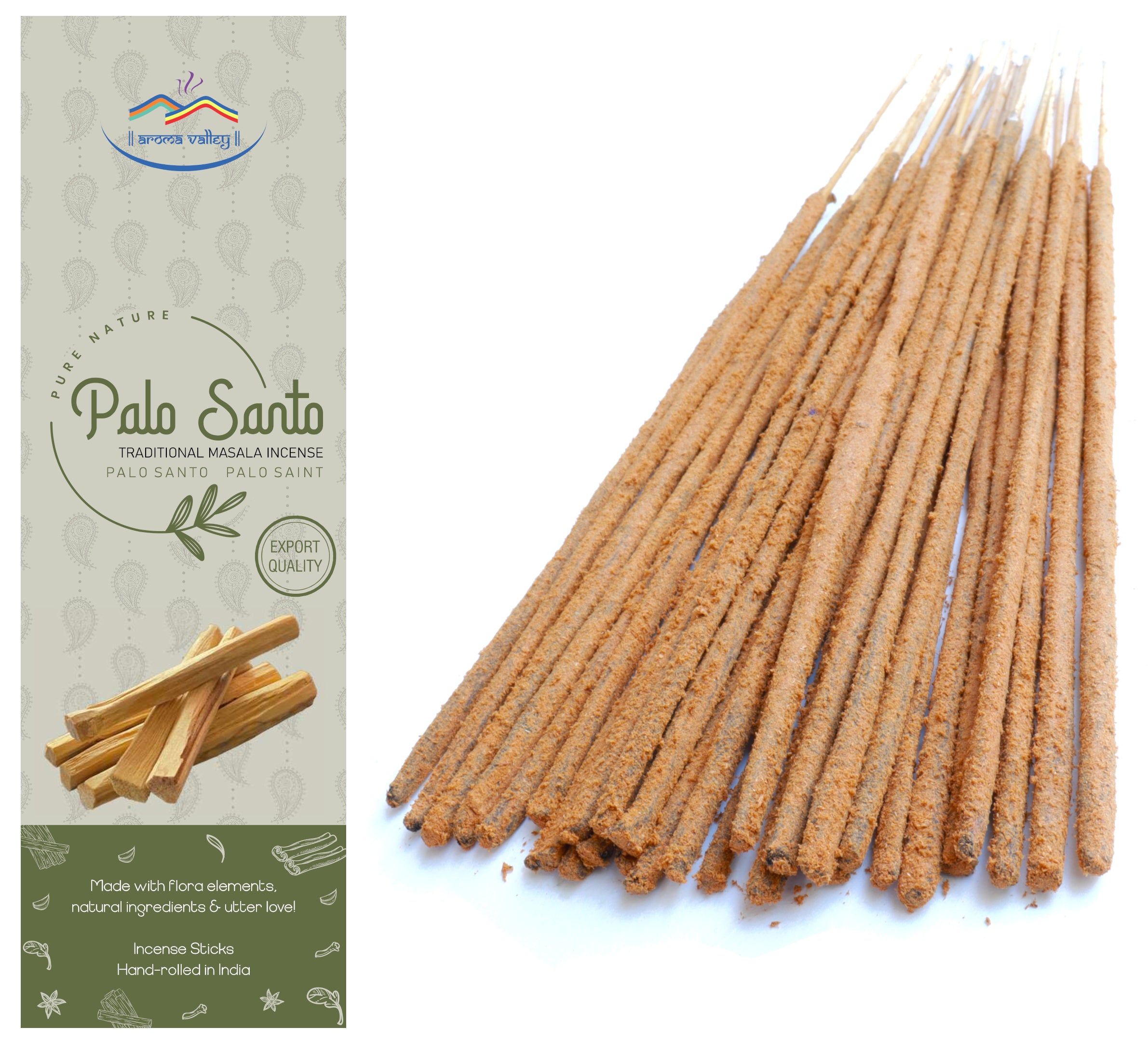 Palo Santo Incense Sticks - Traditional Handcrafted Masala Incense