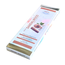 Load image into Gallery viewer, Indian Sandalwood Artisan Luxury Masala Incense Sticks | Divine Scent for Home, Meditation, Yoga, Aromatherapy | Calming, Memory Enhancing, Spirituality | Handcrafted 300 Sticks, 500 grams - Free Shipping