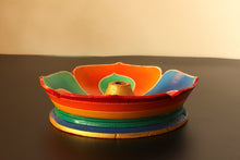 Load image into Gallery viewer, Handmade Incense Holder | Wood Lotus | Holds 4 Regular & 1 Tibetan / Joss Sticks | Handcrafted Tibetan Incense Holder Burner | Artisan