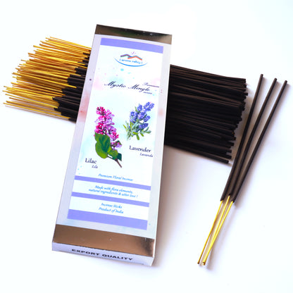 Lavender & Lilac Artisan Blend Incense Sticks - Premium Hand-dipped Incense - Hand-dipped 400 sticks, 21 0z, 600 grams - Free Shipping