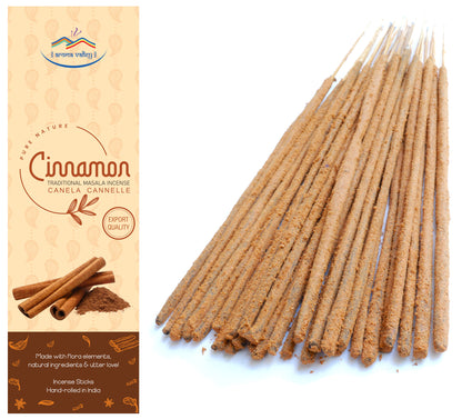 Cinnamon Incense Sticks - Traditional Handcrafted Masala Incense