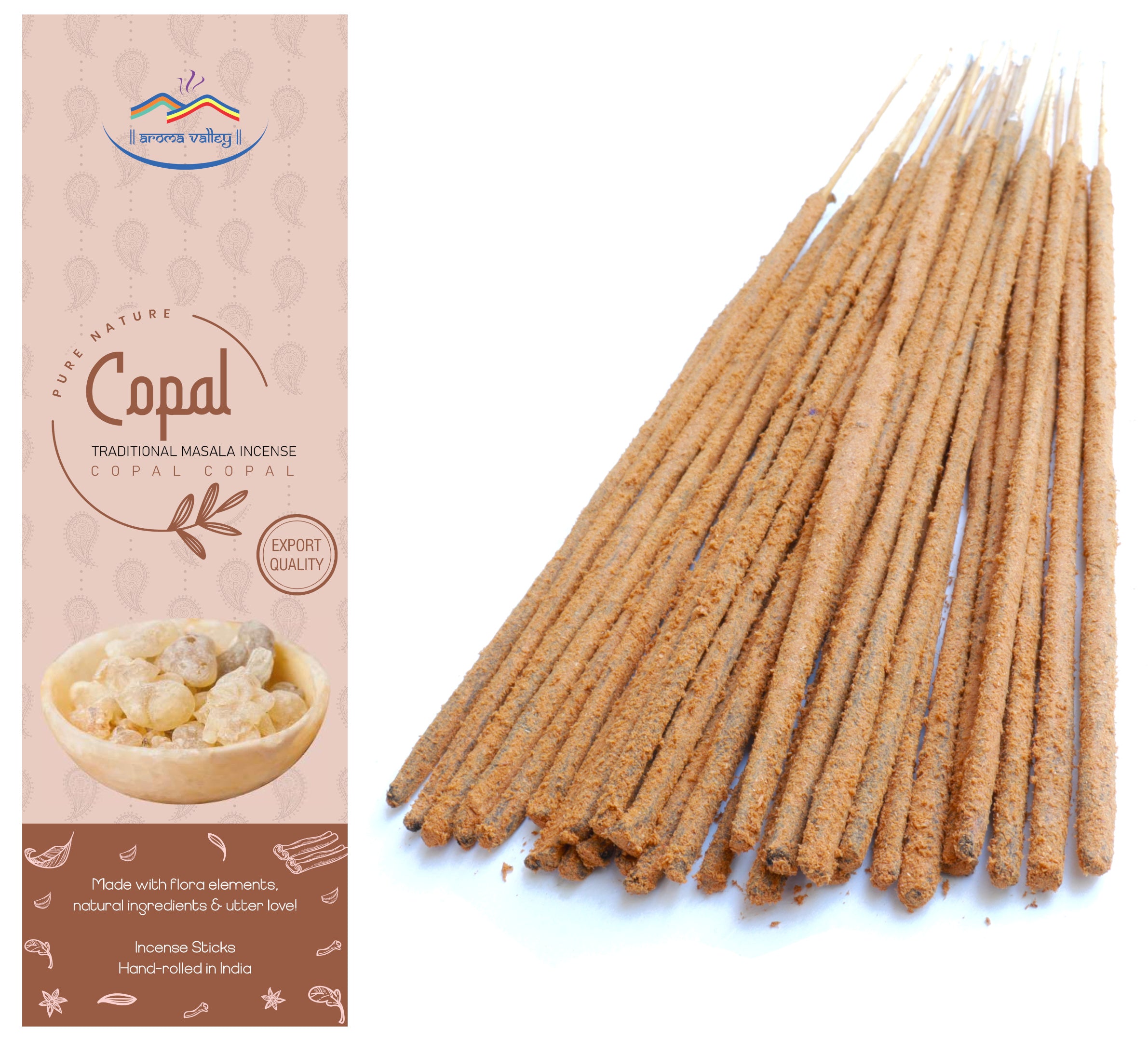 Copal Incense Sticks - Traditional Handcrafted Masala Incense