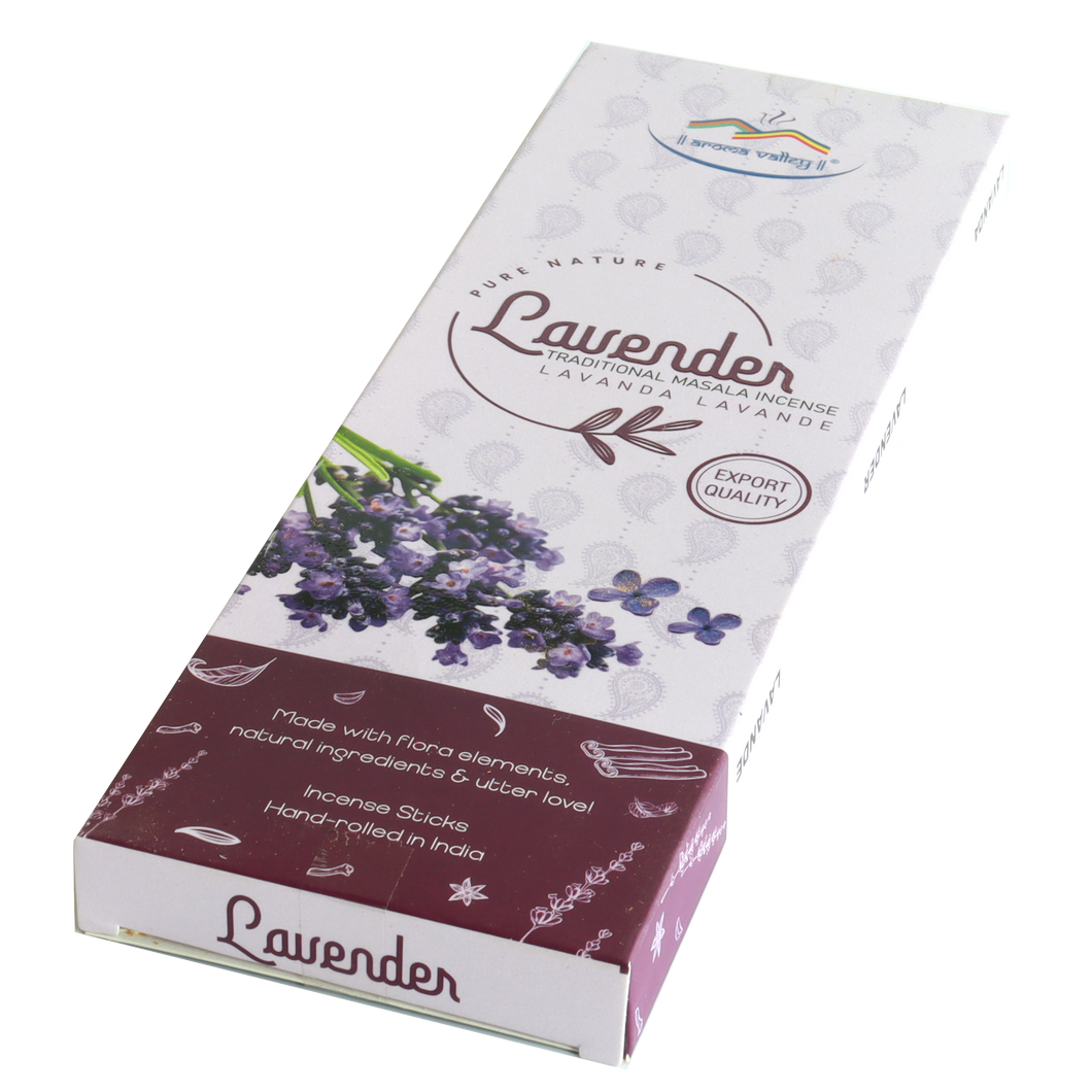 Lavender Incense Sticks - Traditional Handcrafted Masala Incense