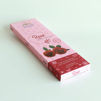 Rose Incense Sticks - Traditional Handcrafted Masala Incense