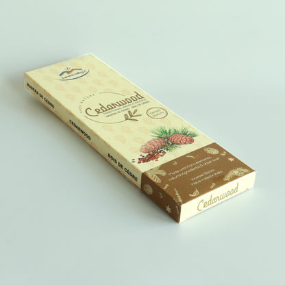 Cedarwood Incense Sticks - Traditional Handcrafted Masala Incense
