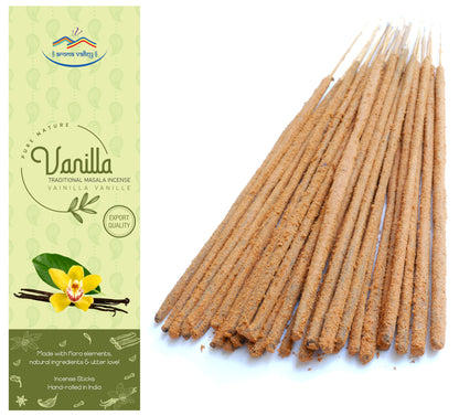 Vanilla Incense Sticks - Traditional Handcrafted Masala Incense